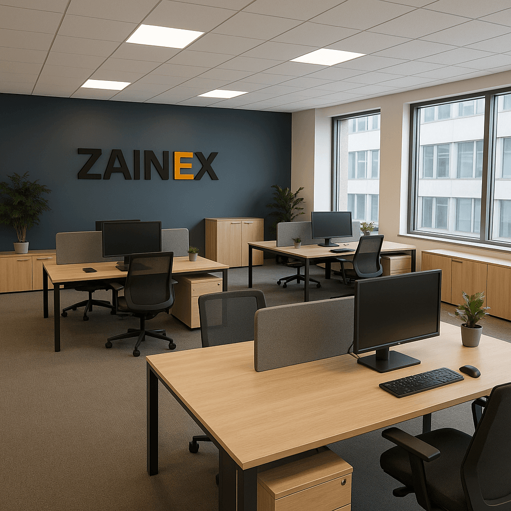Zainex ofis içi görünümü - modern çalışma alanı